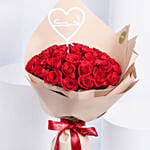50 Red Roses Beautiful Love Bouquet
