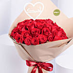 Beautiful Love Bouquet of 35 Red Roses