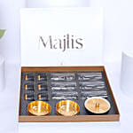 Arabic Coffee Set 19Pcs From Otantink with Flower Bouquet