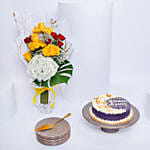 Ramadan Cake N Flowers with Cake Serving Set 9Pcs From Otantik