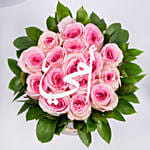 Beautiful Pink Roses Arrangement for Mom