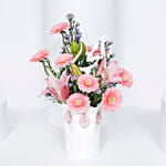 Pink Flowers Arrangements with Ommi Topper