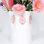 Pink Flowers Arrangements with Ommi Topper