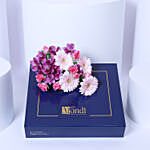 Premium Arrangement of Chocolate Box and Flowers