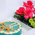 Ramadan Cake and Flowers Hamper