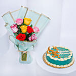 Ramadan Kareem Cake and Mix Roses