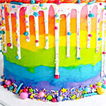 Exquisite Vanilla Rainbow Cake