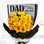 Vibrant Gerbera Bouquet For Best Dad