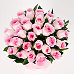 Love Expression with Pink Roses