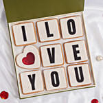I Love You Cookies Box