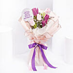 Blushing Tulip Bouquet For Women's Day