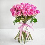 Velvet Pink Roses Bouquet