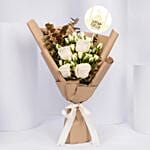 White Rose Bouquet for Eid
