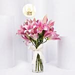 Blushing Pink Lillies | Eid Mubarak