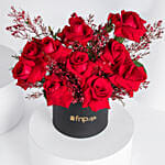 12 Red Roses Box Arrangement