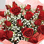 20 Fresh Red Spray Roses Bouquet