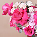 Baby Rose Pink Flower Arrangement