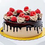 Beautiful Roses Bouquet with Choco Rasberry Cake