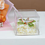 Beautiful Roses Bouquet with Fruit Cake