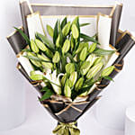 Beautiful White Lilies Bouquet