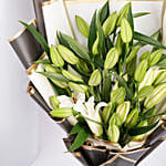 Beautiful White Lilies Bouquet