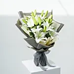 Beautiful White Lilies Bouquet