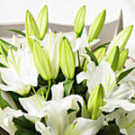Beautiful White Lilies Bouquet
