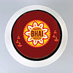 Bhai Dooj Theme Chocolate Cake Half Kg