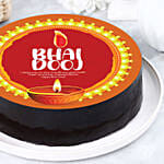 Bhai Dooj Wishes Chocolate Cake Half Kg
