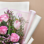 Blushing Rose & Tulip Delight