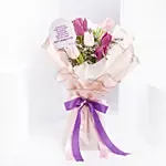 Blushing Tulip Bouquet For Women's Day