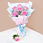 Bouquet Of Pink Roses | Graduation Day