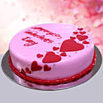 Chocolate Ganache Valentine Theme Cake