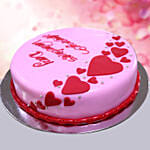 Chocolate Ganache Valentine Theme Cake