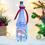 Christmas Glass Bottle with LED Light