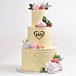 Cream Delights Wedding Cake