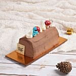 Delicious Christmas Chocolate Log Cake