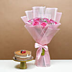 Dual Delight Roses & Cake Surpise