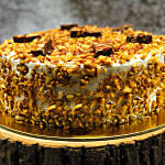 Eggless Snickers Peanut Cake