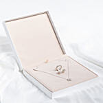 Floral Charm with Necklace