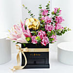 Flowers Beauty | Pink Lilies n Chocolates Combo