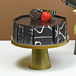 Golden Twilight Roses Cake Delight