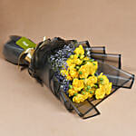 Golden Twilight Roses Cake Delight