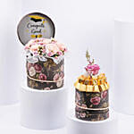 Graduation Celebration Flowers with Chocolates