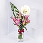 Grand Pink Petals Arrangement | Eid Mubarak