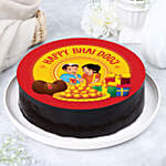 Happy Bhai Dooj Chocolate Cake Half Kg