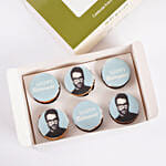 Happy Retirement Blue Theme Cupcake