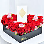 هدية الحب - عطر فاندوم 100 مل مع ورود حمراء