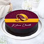 Karwa Chauth Special Chocolate Photo Cake Half Kg