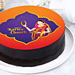Karwa Chauth Theme Chocolate Cake Half Kg